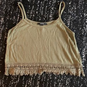 Olive Green Crop Top